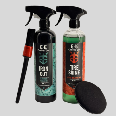 E&E Custom Car Iron Out Demir Tozu Temizleyici 700 ml, Tire Shine Lastik Parlatıcı 700 ml