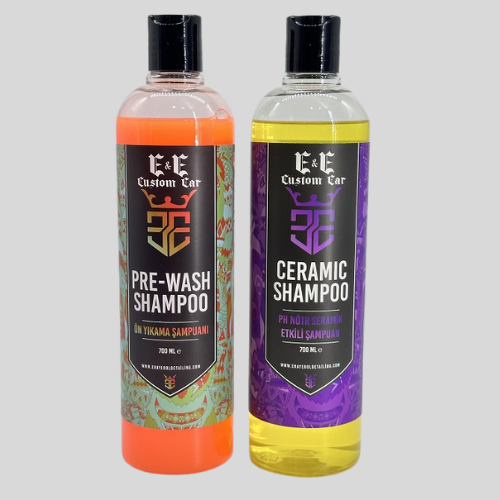 E&E Custom Car Ön Yıkama Şampuanı 700 Ml, Ph Nötr Seramik Etkili Şampuan 700 ml