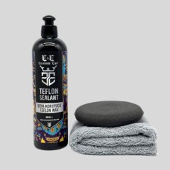 E&E Custom Car Boya Koruyucu Teflon Wax 400 ml (Mikrofiber Bez ve Ped ile)