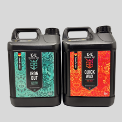 E&E Custom Car Quıck Wax Hızlı CİLA 5 Litre ve E&E Custom Car Iron Out Demir Tozu Temizleyici 5 litre