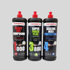 Menzerna 1000-3800-Sealingwax Kalın Pasta Hare Boya Koruma Seti 1 Lt