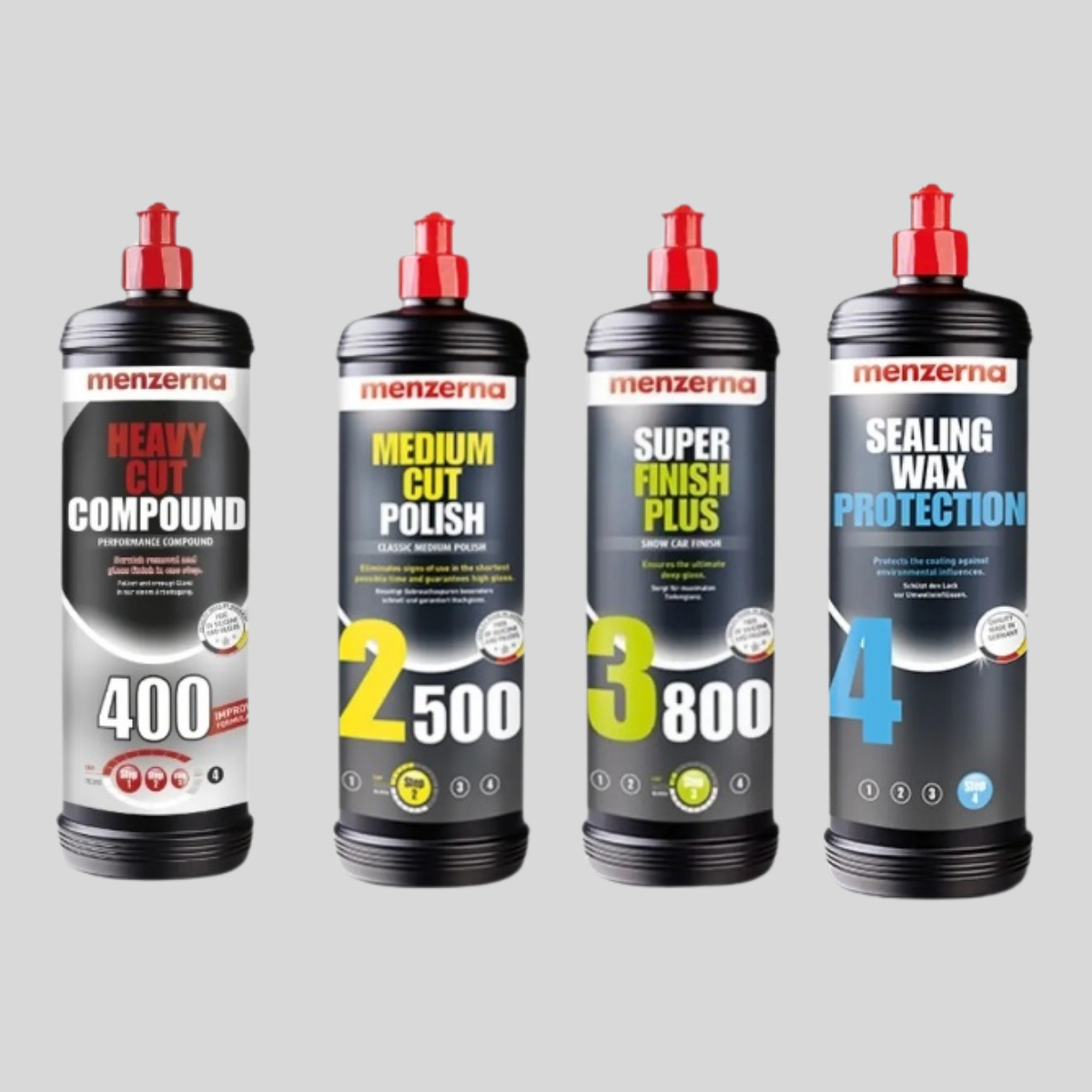 Menzerna 400-2500-3800-Sealıng Wax Set 1lt