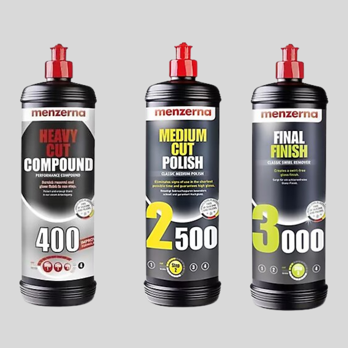 Menzerna 400-2500-3000 Pasta Hare Giderici Seti 1 Lt