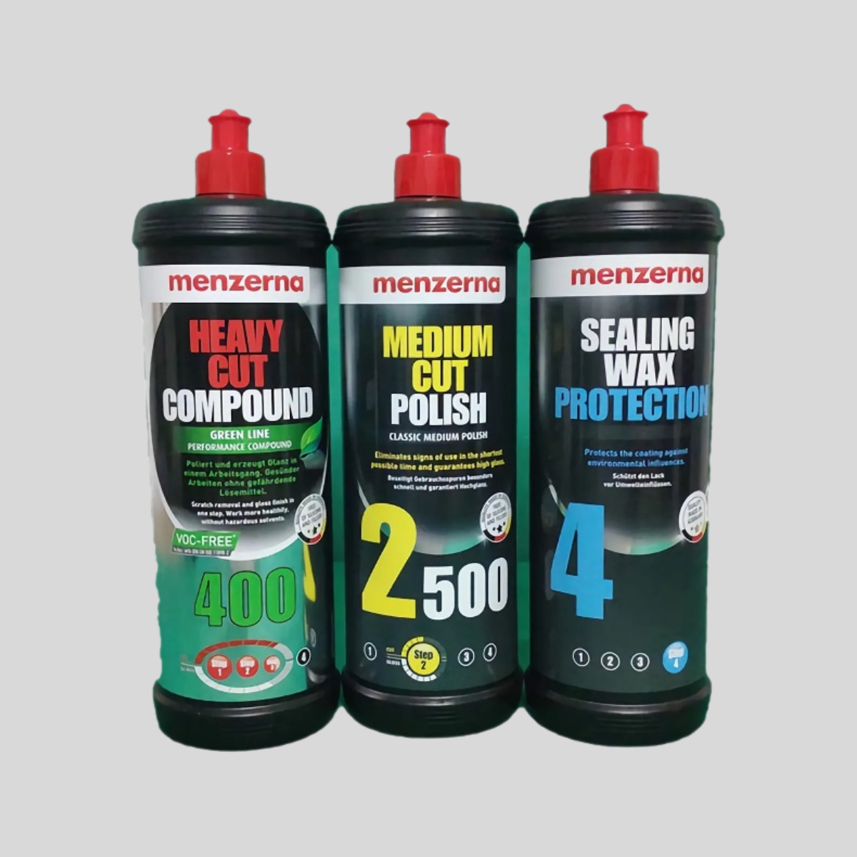 Menzerna Yeşil 400-2500-Sealing Wax Pasta Cila Seti 1 Lt