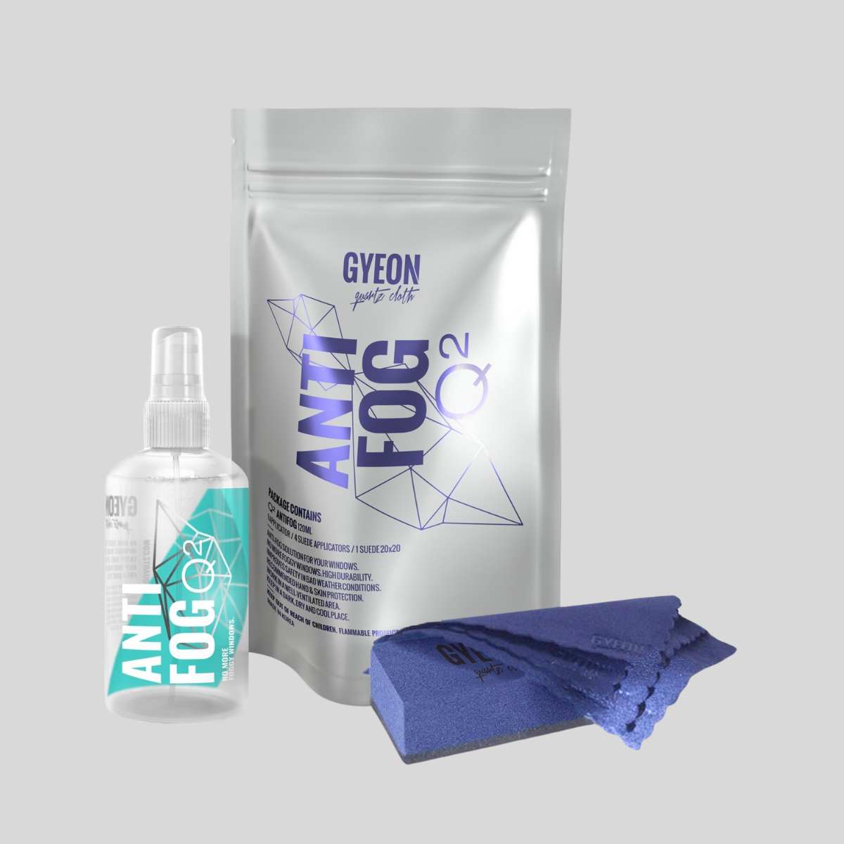 GYEON Q² AntiFog Cam Buğu Önleyici Kaplama Seti - 120 Ml