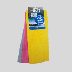 Suff Orkide Mikrofiber Yumuşak Cila ve Kurulama Bezi 3 lü 40x30 cm