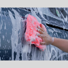 Purestar creamy wash pad purple 1200 gsm ( 21x25x4 cm ) - oto yıkama pedi   -  1200 gsm