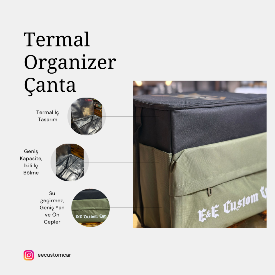 EE CUSTOM CAR ORGANİZER ''TERMAL'' ÇANTA