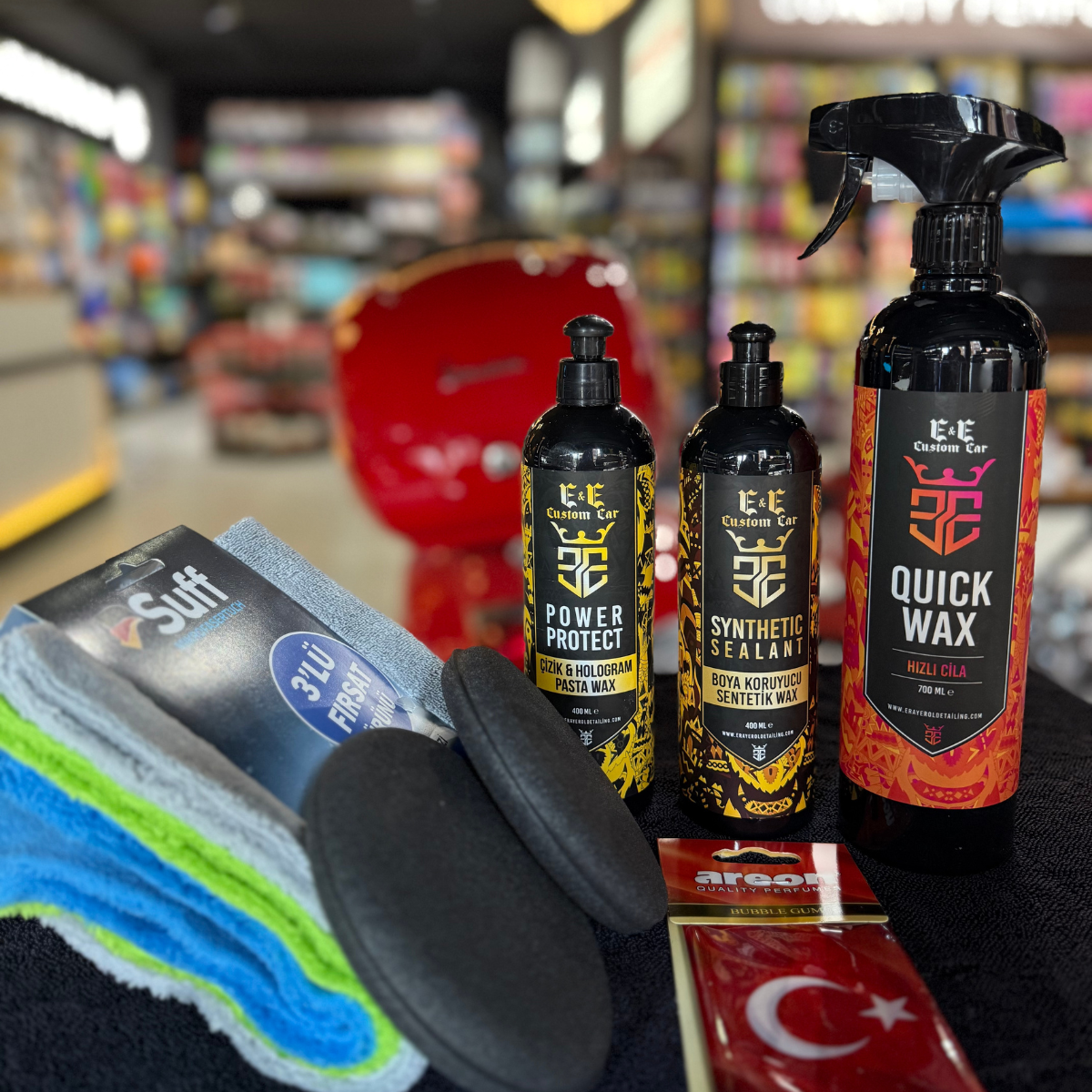 Çizik hologram ve sentetik wax seti (7 parça)