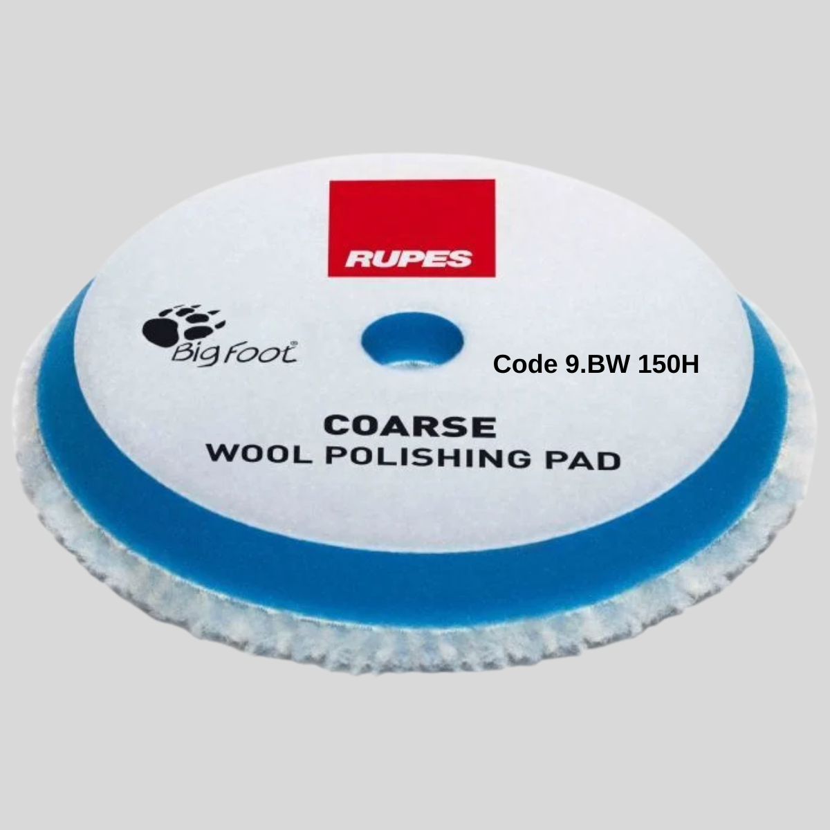 RUPES DA Coarse Agresif 130/150 mm Mavi Beyaz Orbital Polisaj Keçesi (9.BW150H)