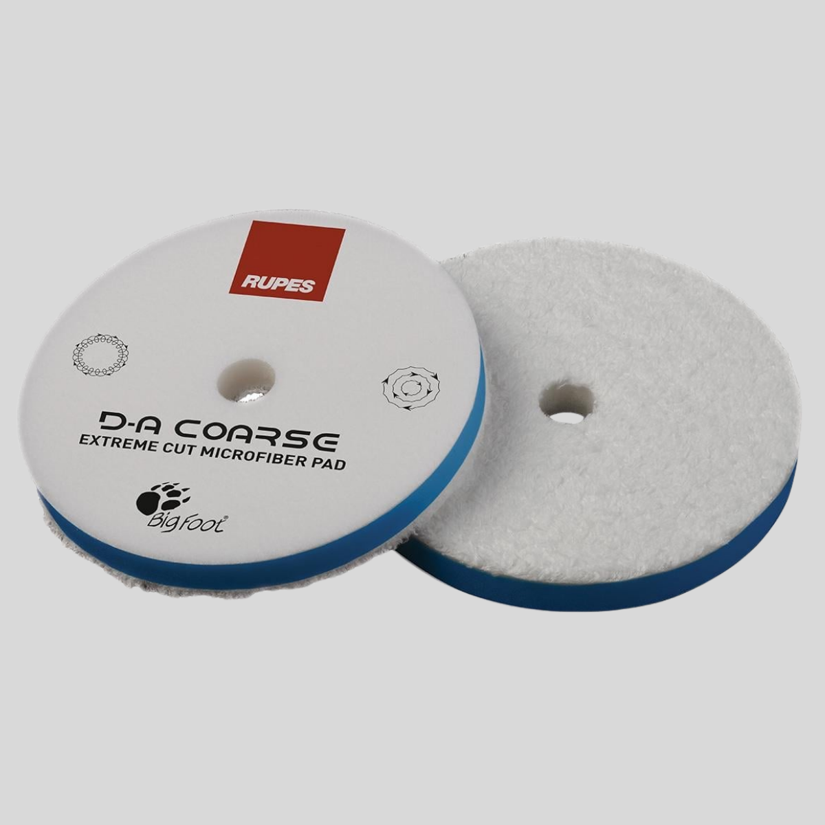 RUPES 9.MF160H Mavi - Sert Kesim Orbital Mikrofiber Ped (Tekli)